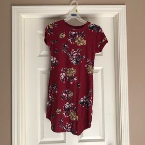 Floral t shirt dress